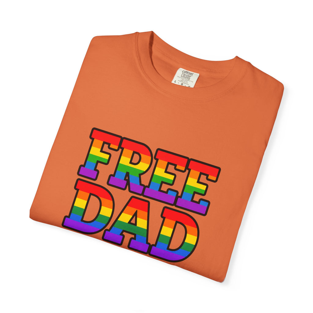 Free Dad Hugs Rainbow Pride Comfort Colors T-Shirt