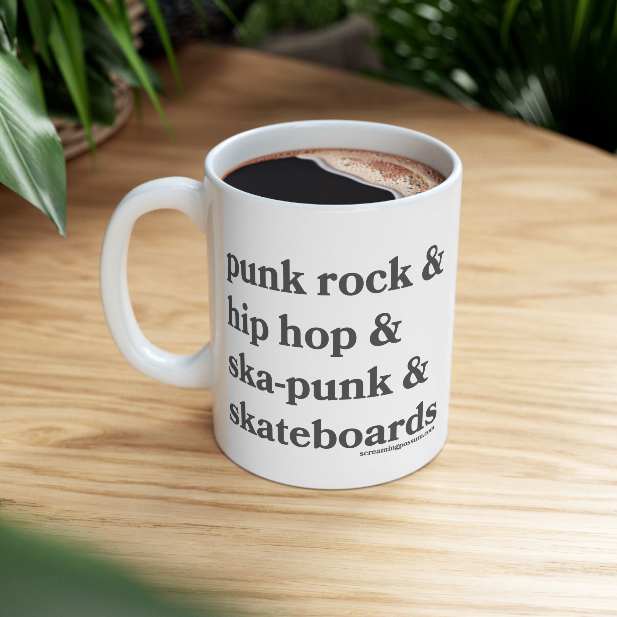 Punk Rock & Hip Hop & Ska-Punk & Skateboards Ceramic Coffee Cup (11oz/15oz)