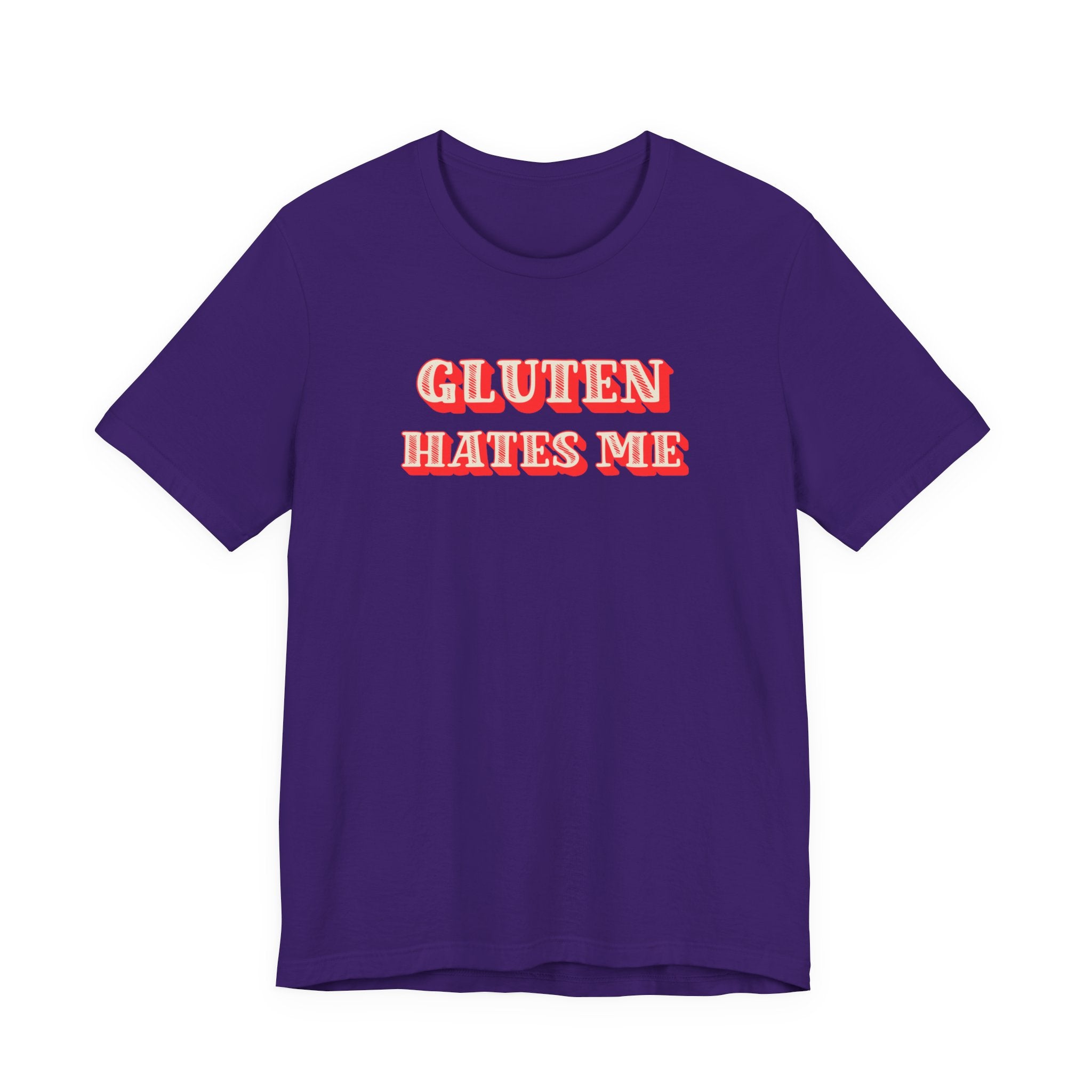 Gluten Hates Me Tee — Funny Celiac/Gluten-Free Shirt