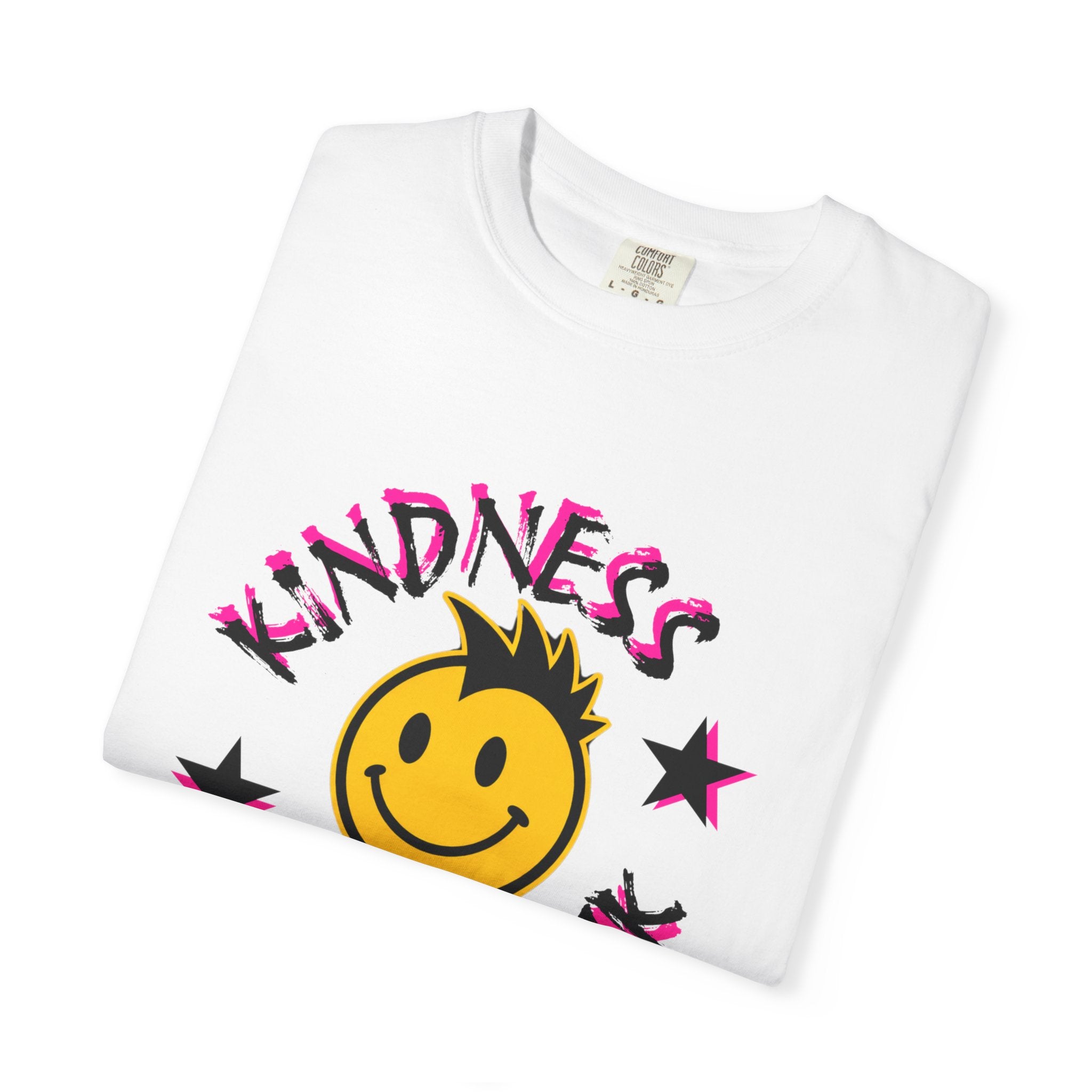 Kindness Is Punk Smiley Comfort Colors T-Shirt