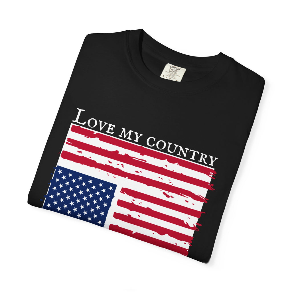 Love My Country, Ashamed of My Government Comfort Colors T-Shirt