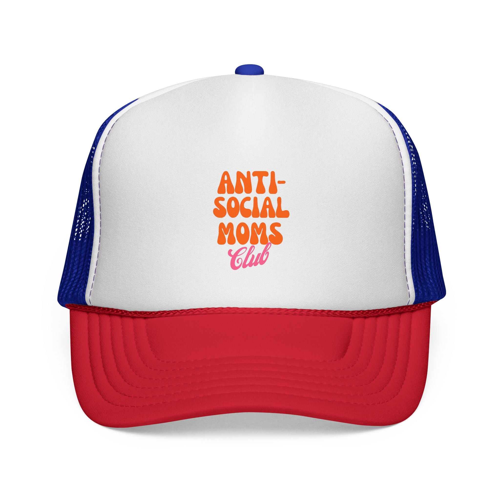 Anti-Social Mom's Club Printed Snapback Trucker Hat