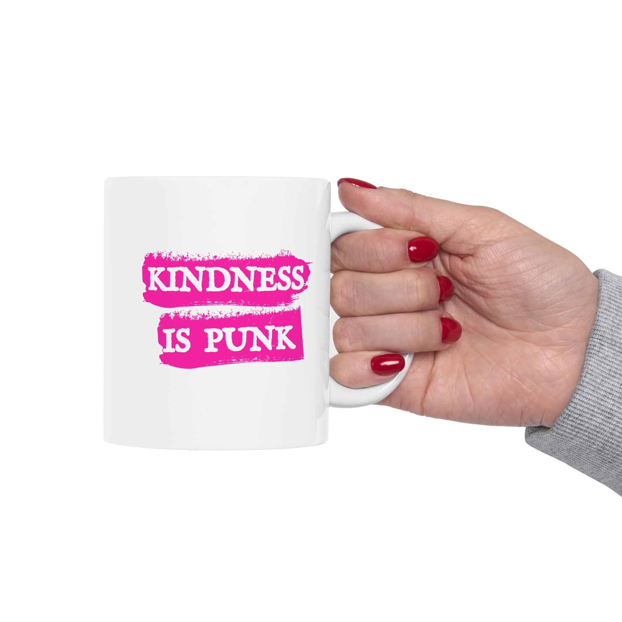 Mr. Rogers Kindness Is Punk Ceramic Mug (11oz & 15oz)