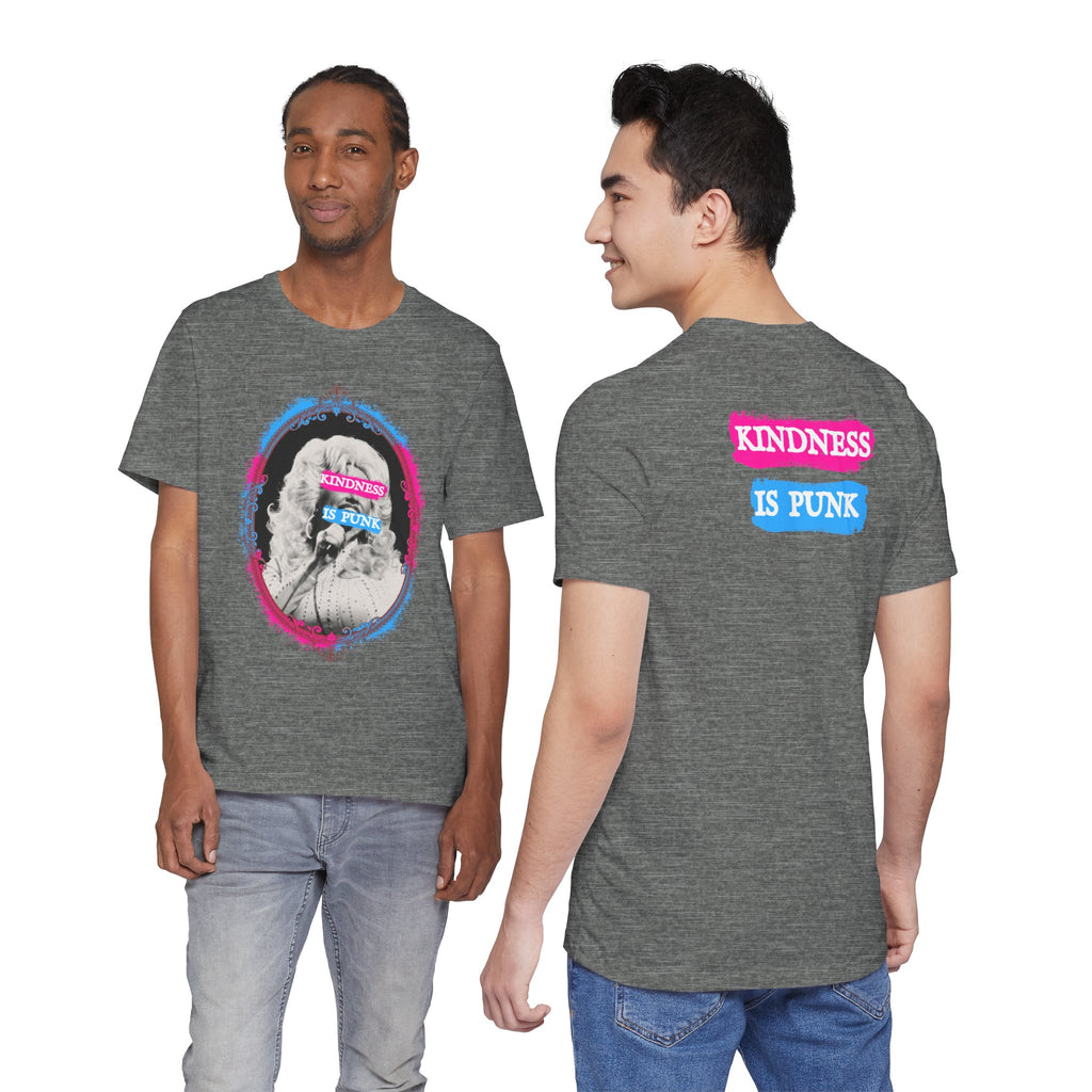 Kindness Is Punk Dolly Bella + Canvas T-Shirt - Vintage Punk Graphic Tee