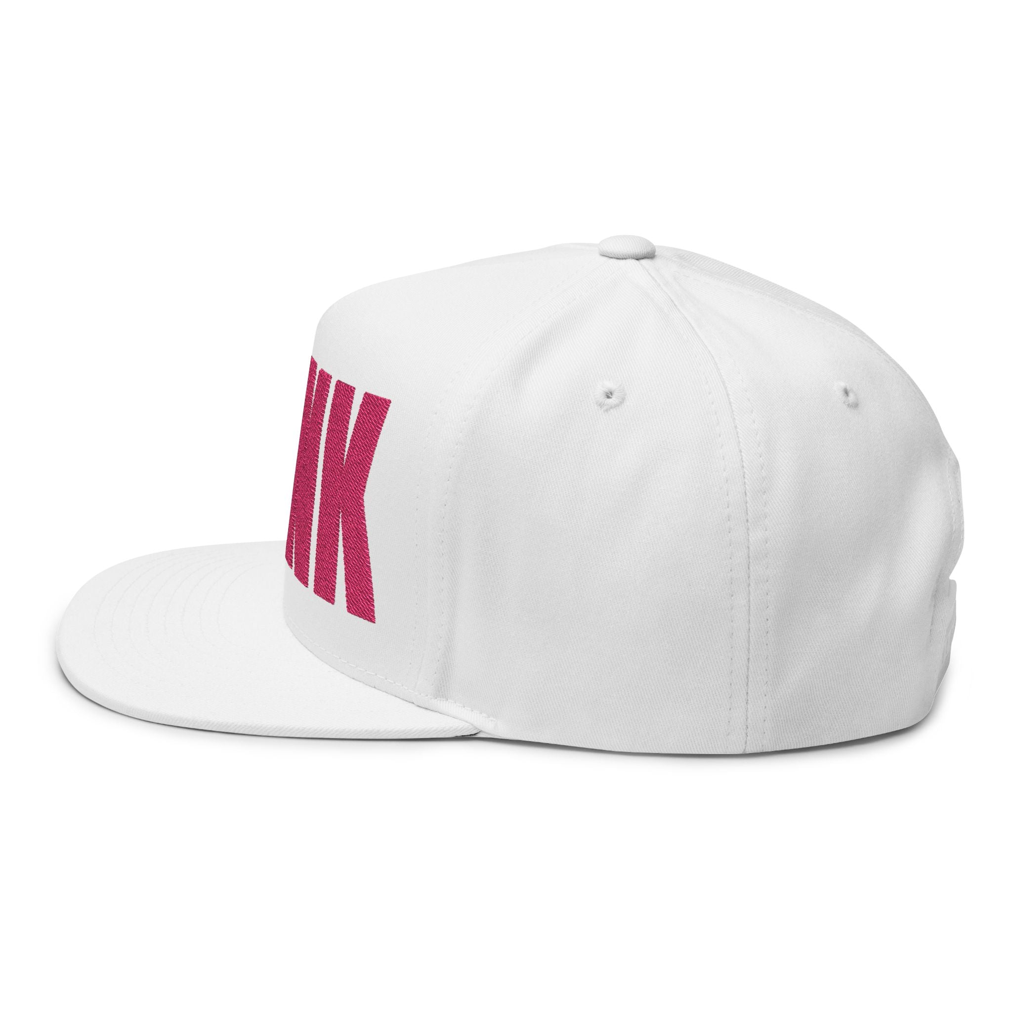 Punk Embroidered Flat Bill Cap