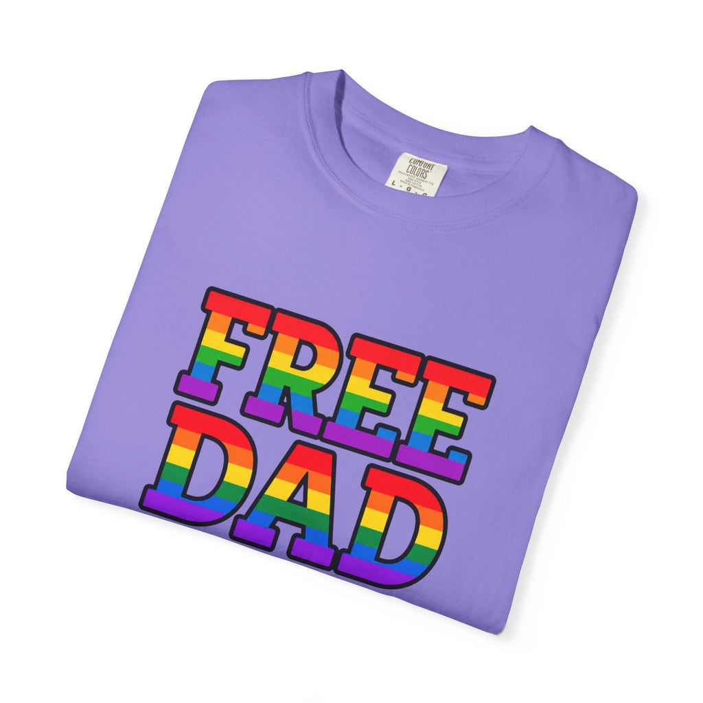 Free Dad Hugs Rainbow Pride Comfort Colors T-Shirt