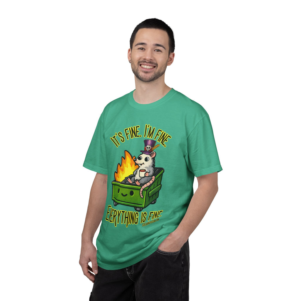 It’s Fine Dumpster Fire Comfort Colors T-Shirt