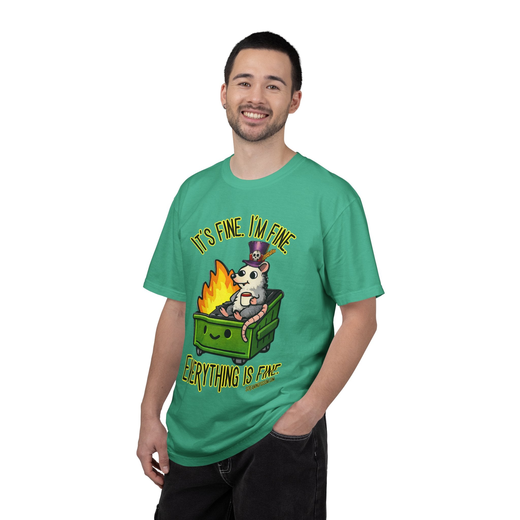 It’s Fine Dumpster Fire Comfort Colors T-Shirt