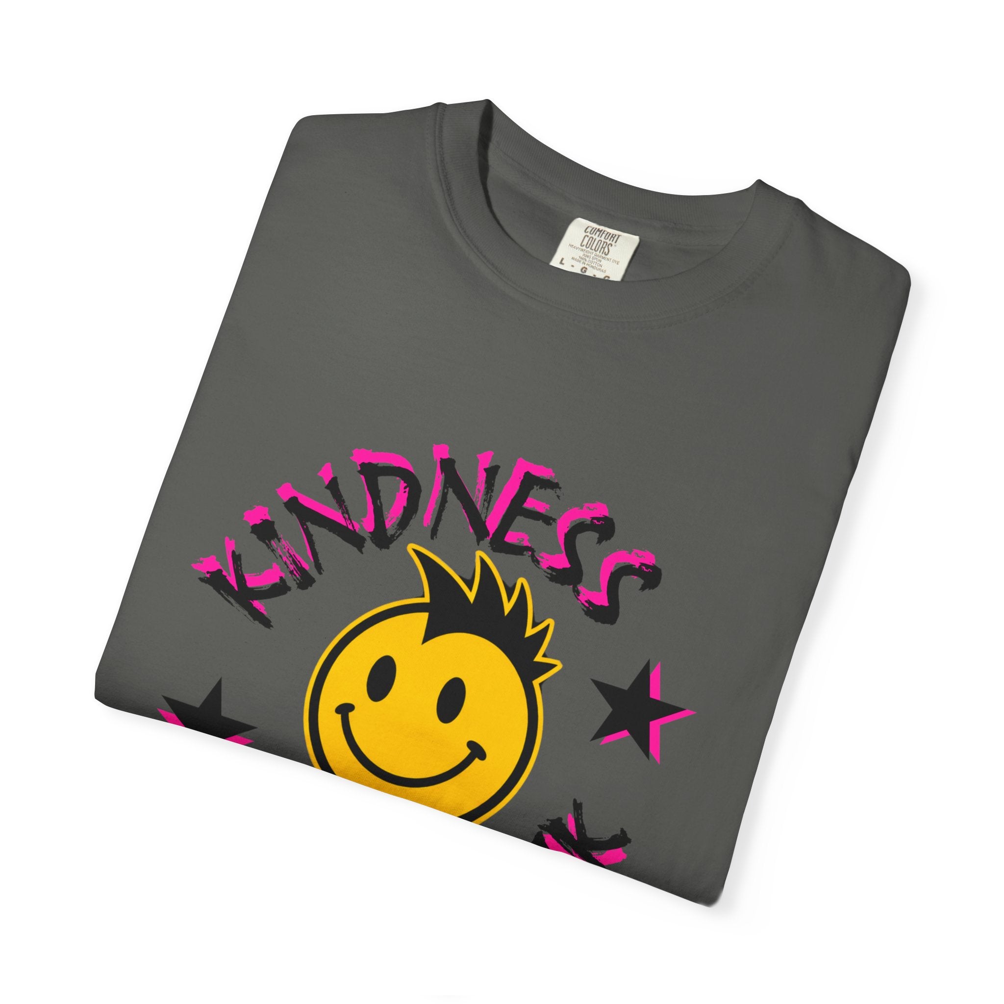 Kindness Is Punk Smiley Comfort Colors T-Shirt