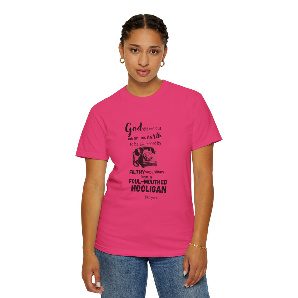 Sixteen Candles "God did not put me on this earth..." 80s Movie Quote Tee on Bella + Canvas Shirt