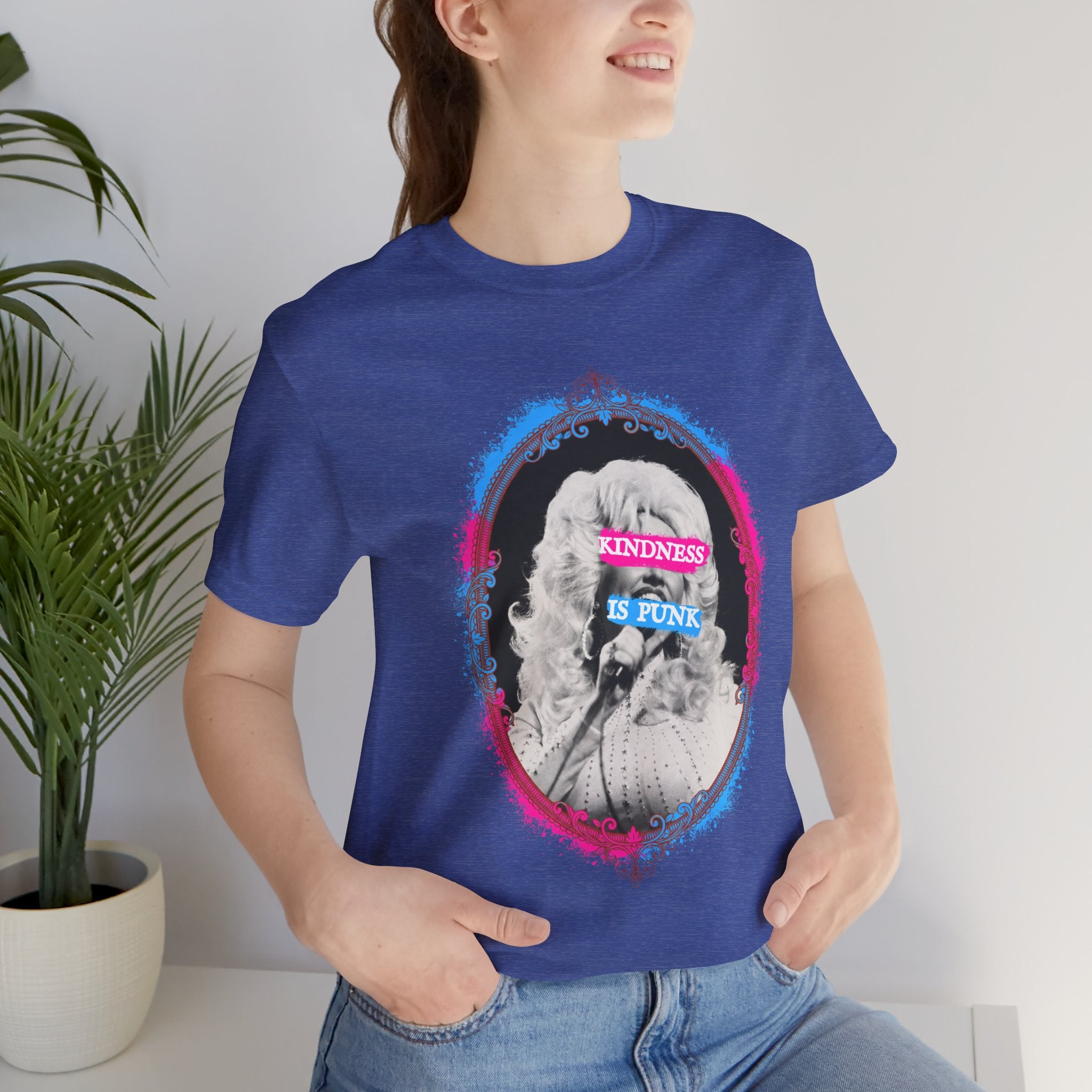 Kindness Is Punk Dolly Bella + Canvas T-Shirt - Vintage Punk Graphic Tee