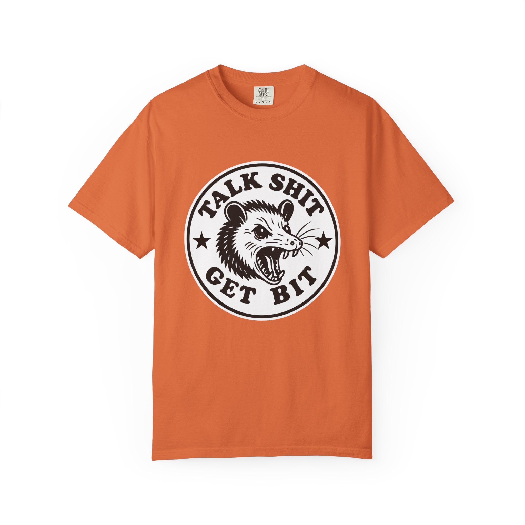 Talk Shit Get Bit Tee — Screaming Possum Graphic T-Shirt