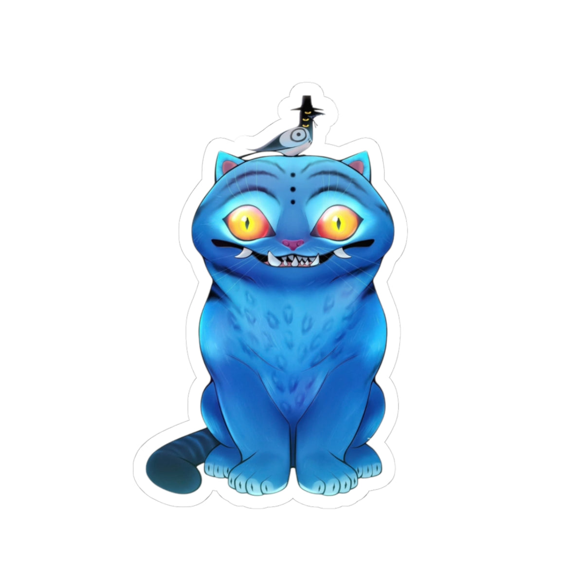 The Tiger and The Bird, K-Pop Demon Hunters Kiss-Cut Stickers, Laptop Decal, Water Bottle Sticker, Political Sticker,