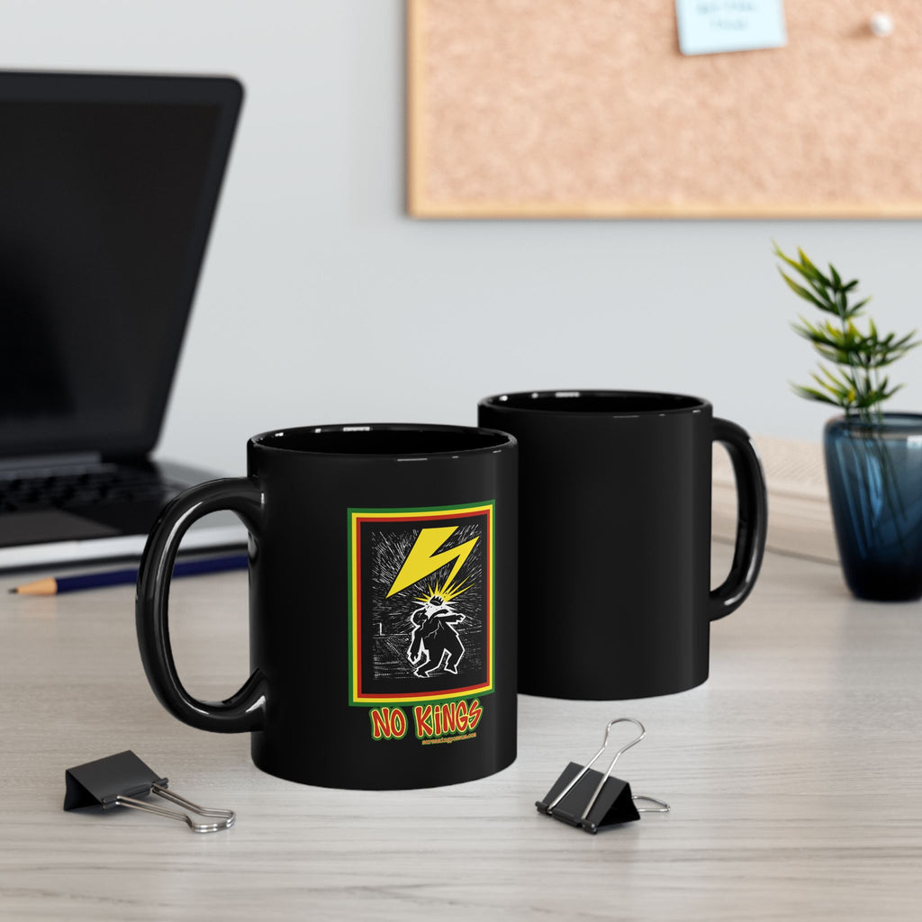 No Kings Bad Brains Homage Black Mug (11oz, 15oz)