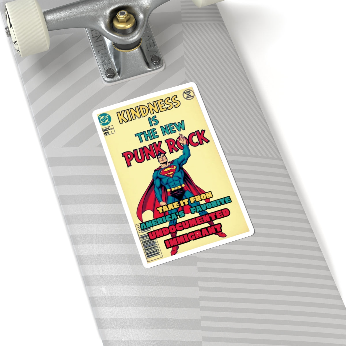 Kindness Is The New Punk Rock Kiss-Cut Stickers, Superhero Stickers, Punk Rock Decor, Laptop Stickers, Gift Ideas, Unique Art