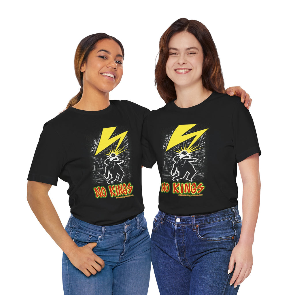 No Kings Lightning Bolt Bella + Canvas T-Shirt