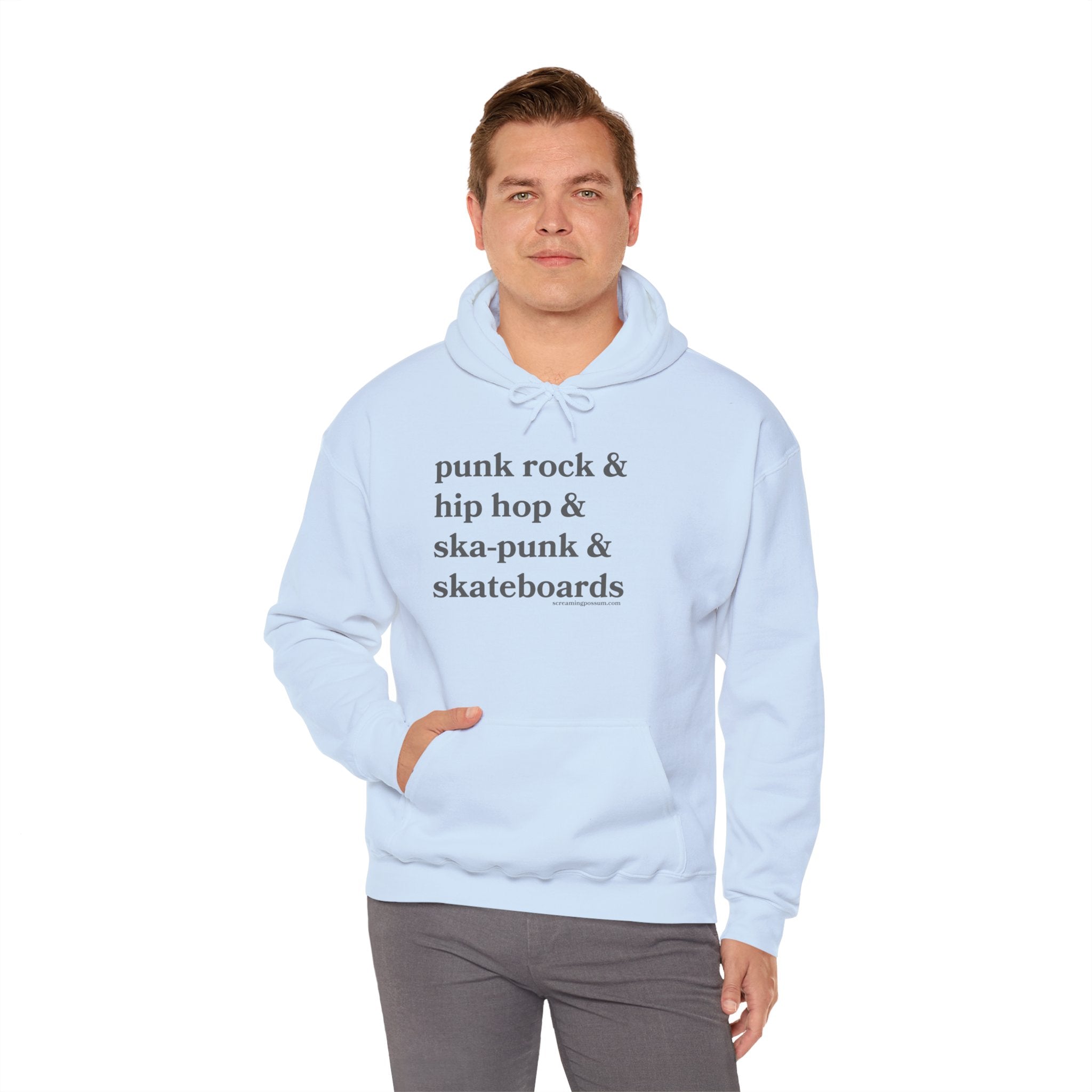 Punk Rock & Hip Hop & Ska-Punk & Skateboards Gildan Pullover Hoodie