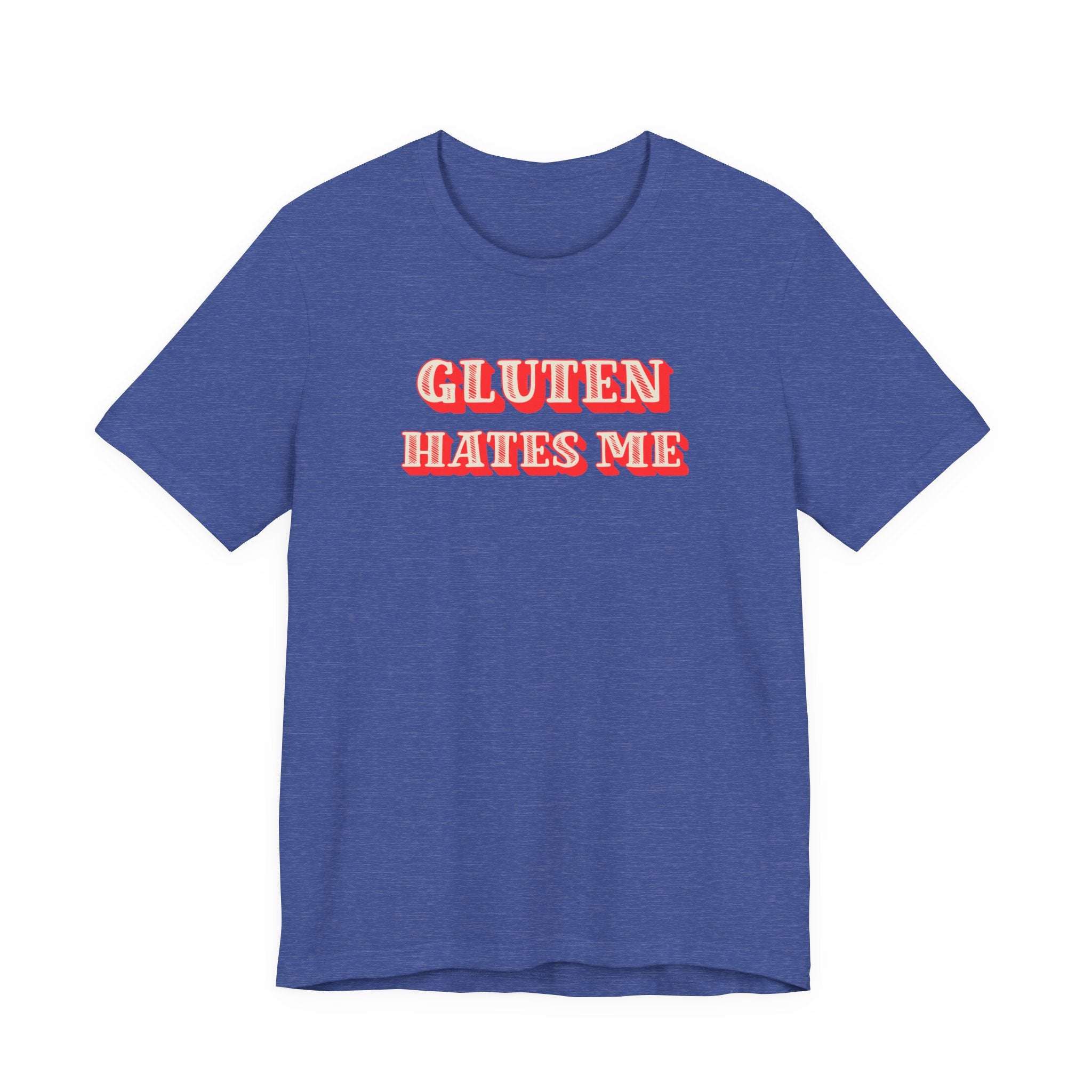Gluten Hates Me Tee — Funny Celiac/Gluten-Free Shirt