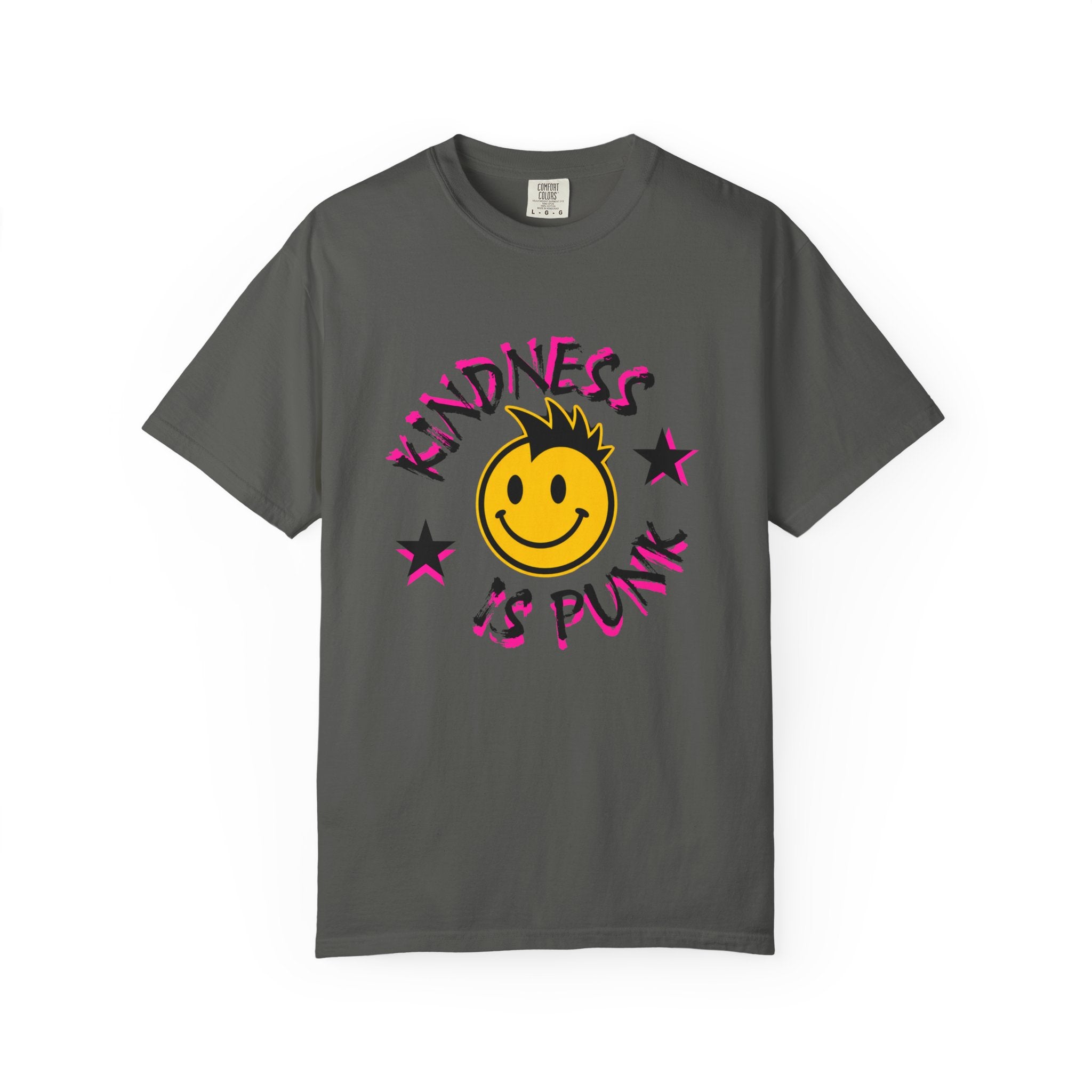 Kindness Is Punk Smiley Comfort Colors T-Shirt