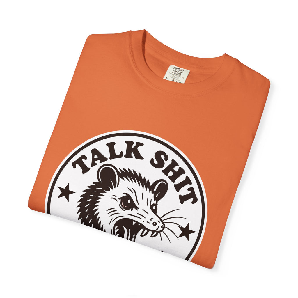 Talk Shit Get Bit Tee — Screaming Possum Graphic T-Shirt