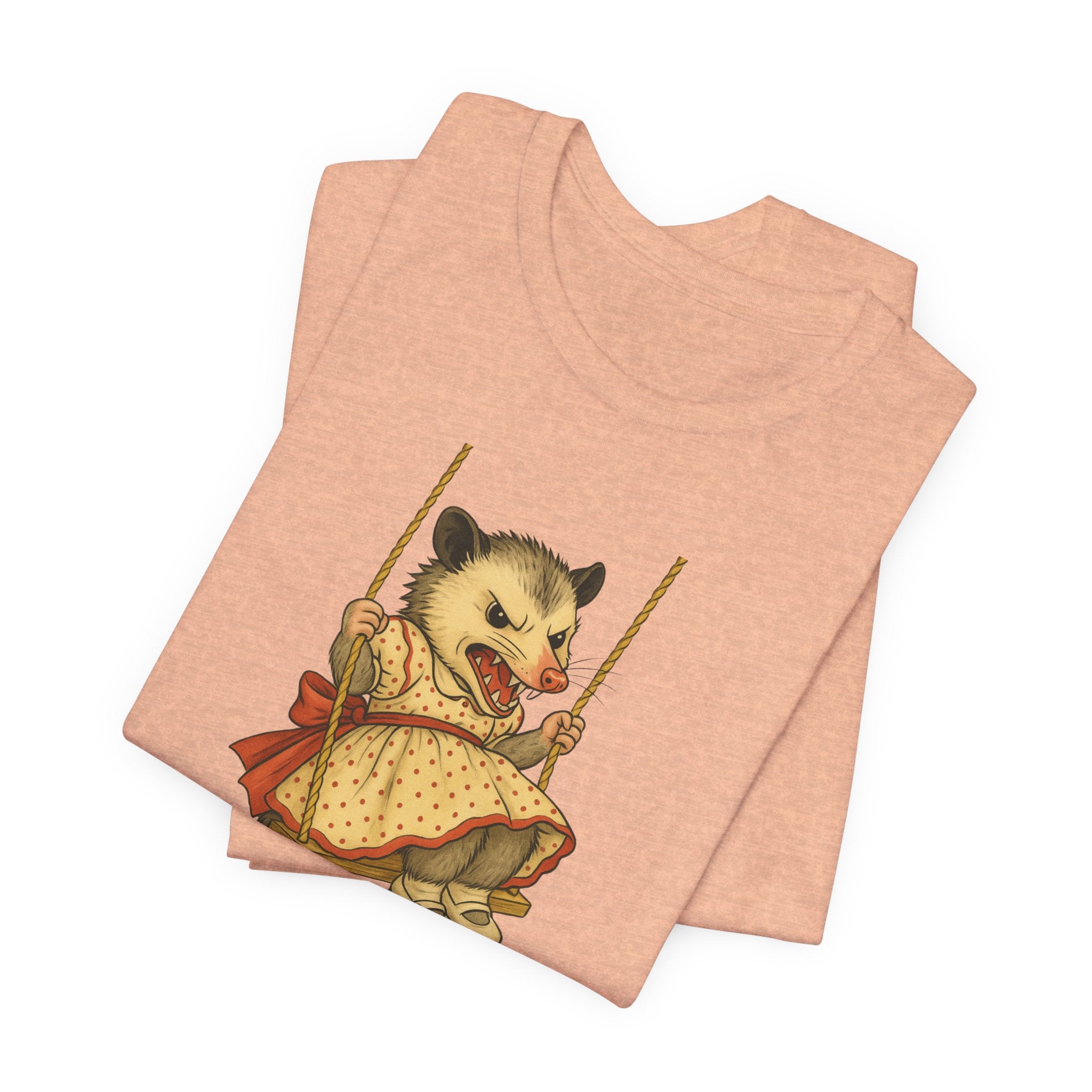Graphic Tee — Vintage style Possum on Swing with "Do I look like a fucking people person?"