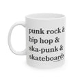 Punk Rock & Hip Hop & Ska-Punk & Skateboards Ceramic Coffee Cup (11oz/15oz)