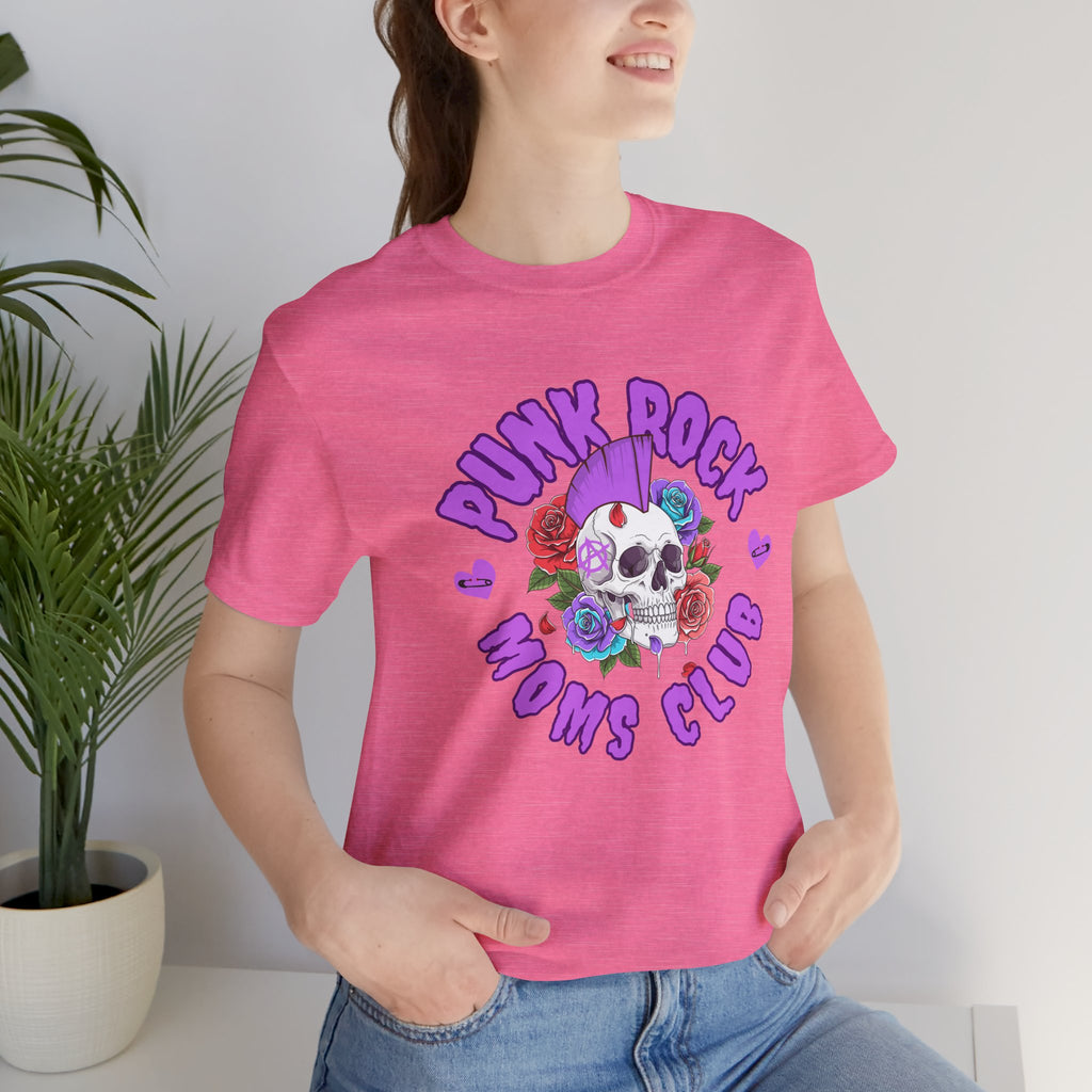 Punk Rock Moms Club — Skull & Roses Bella + Canvas T-Shirt