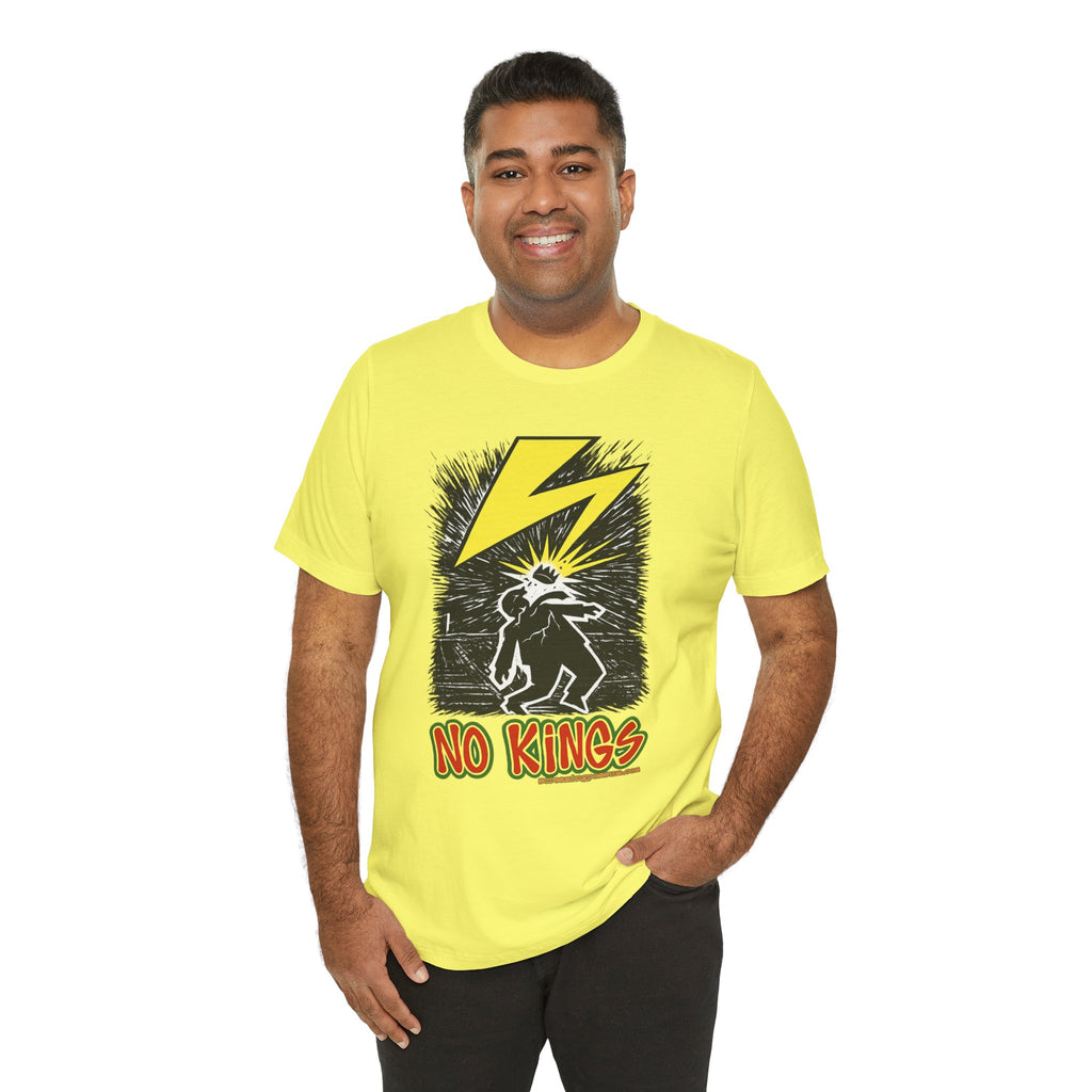 No Kings Lightning Bolt Bella + Canvas T-Shirt