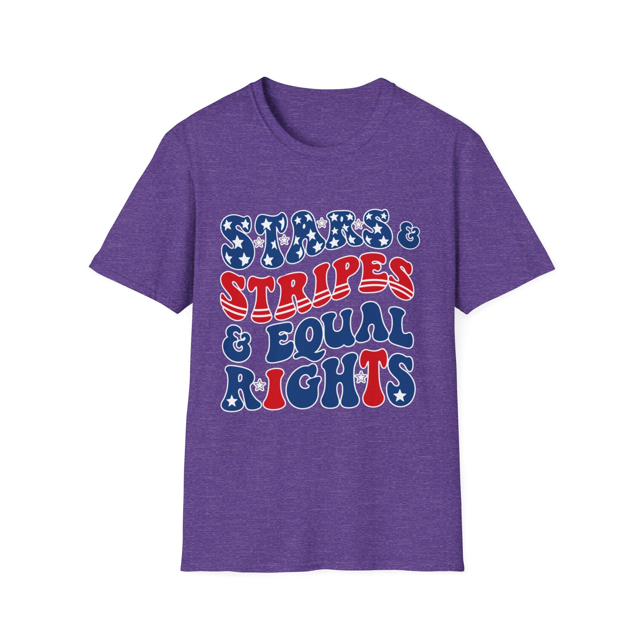 Stars & Stripes & Equal Rights Patriotic Gildan T‐Shirt