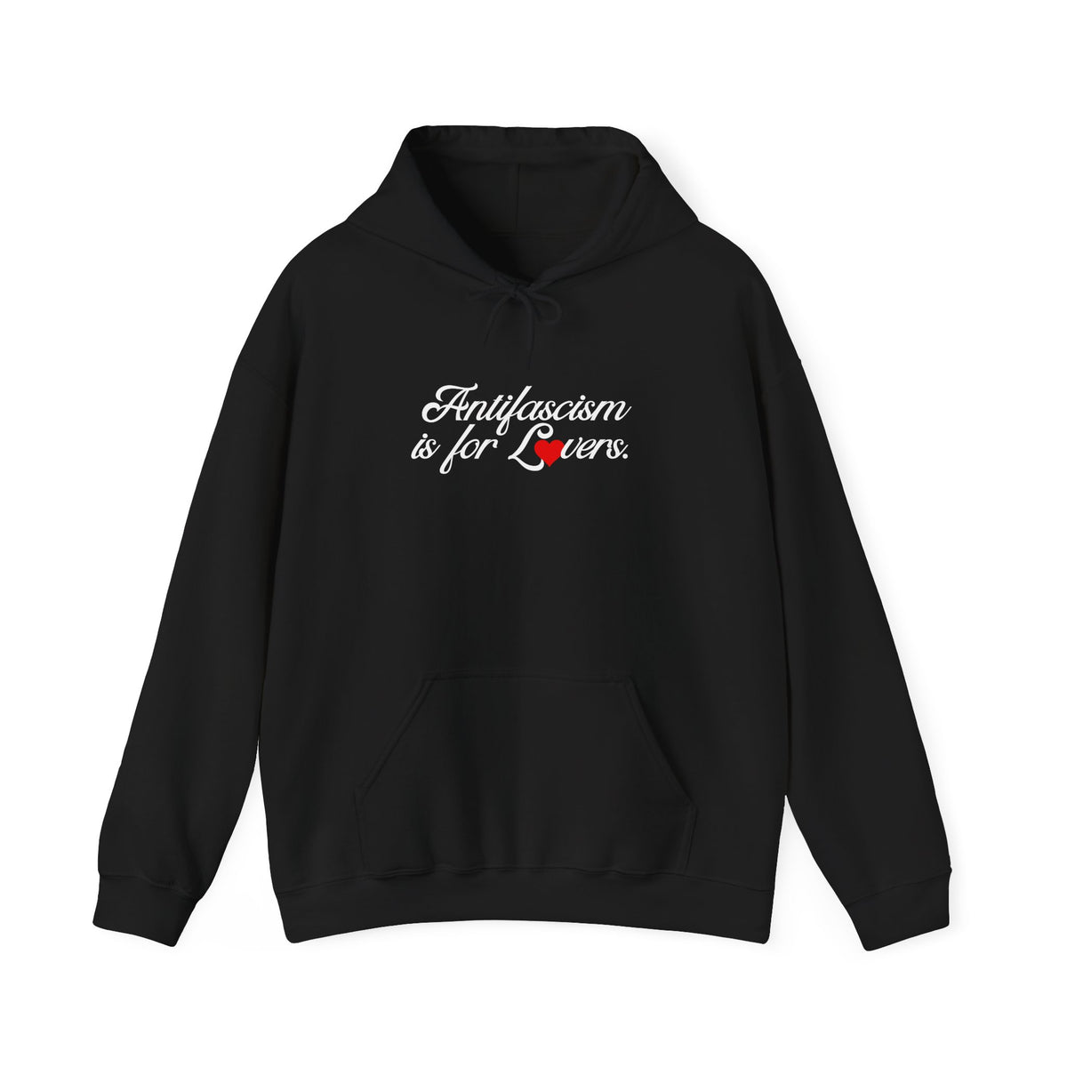 Antifascism is For Lovers Graphic Gildan HoodedSweatshirt