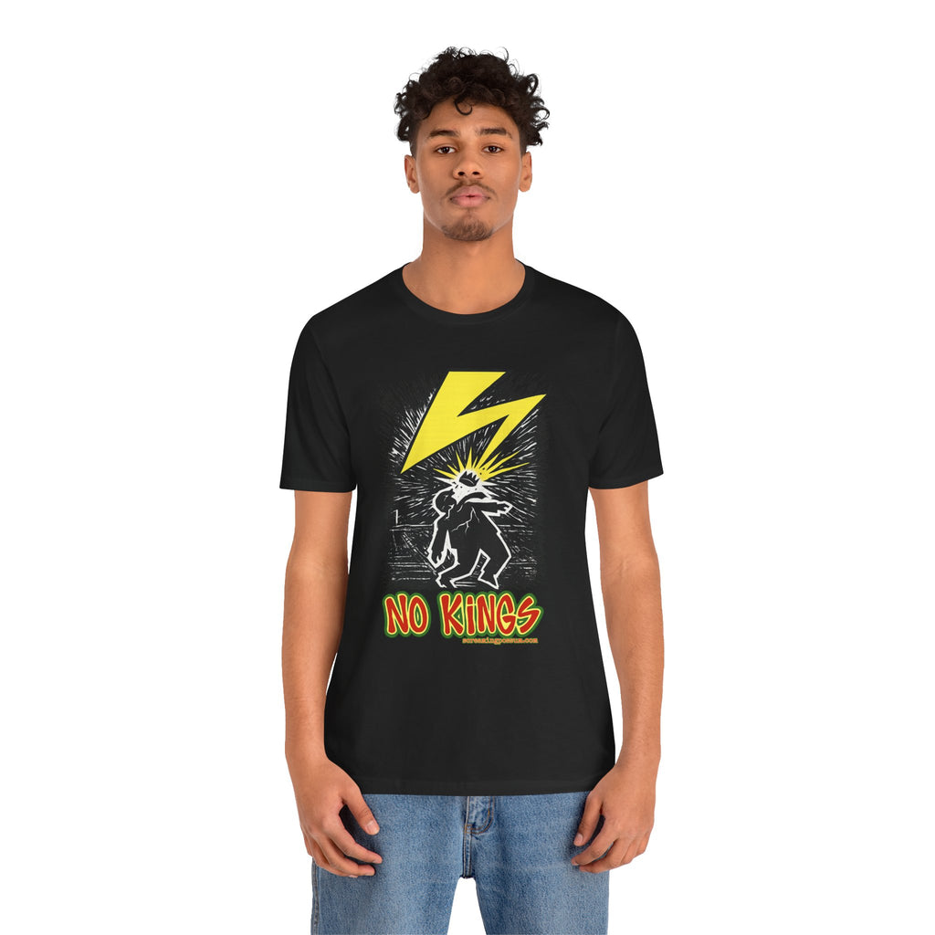 No Kings Lightning Bolt Bella + Canvas T-Shirt