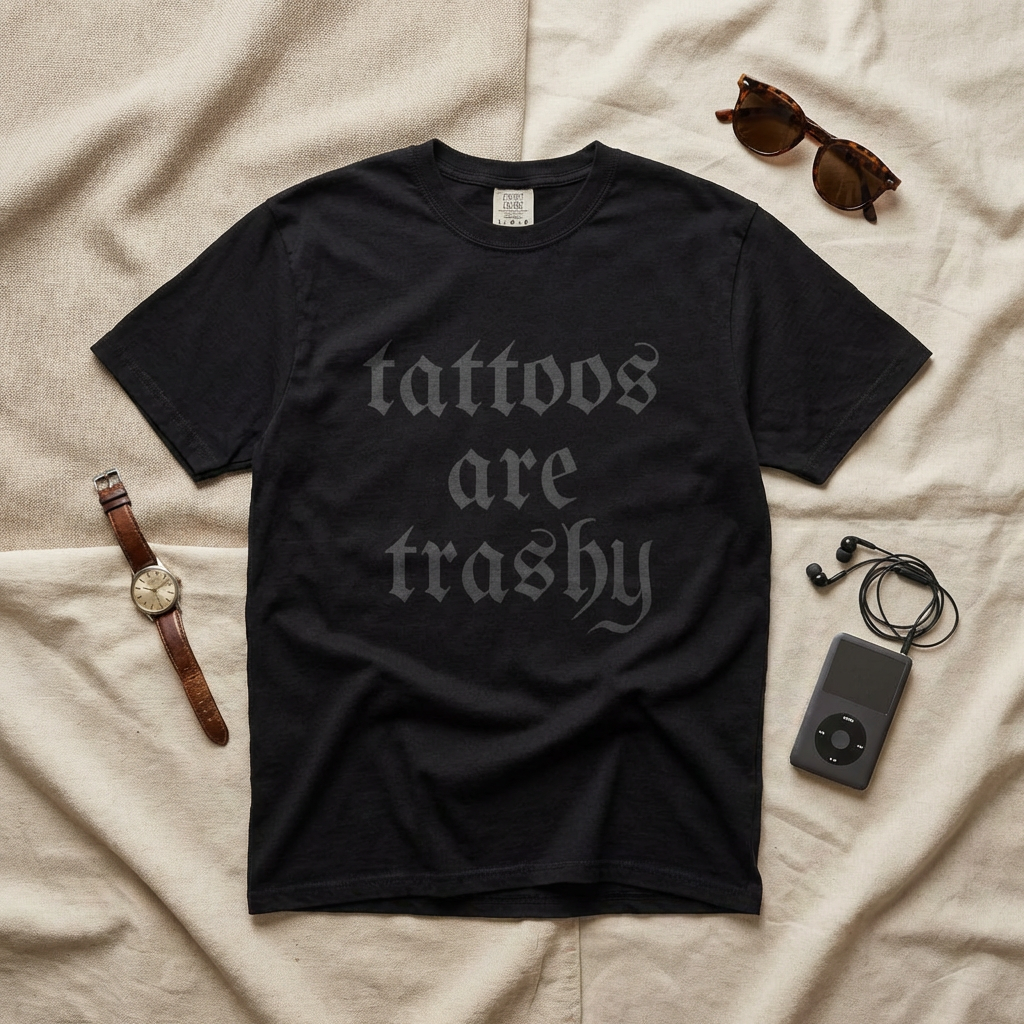 Tattoos Are Trashy Comfort Colors T-Shirt