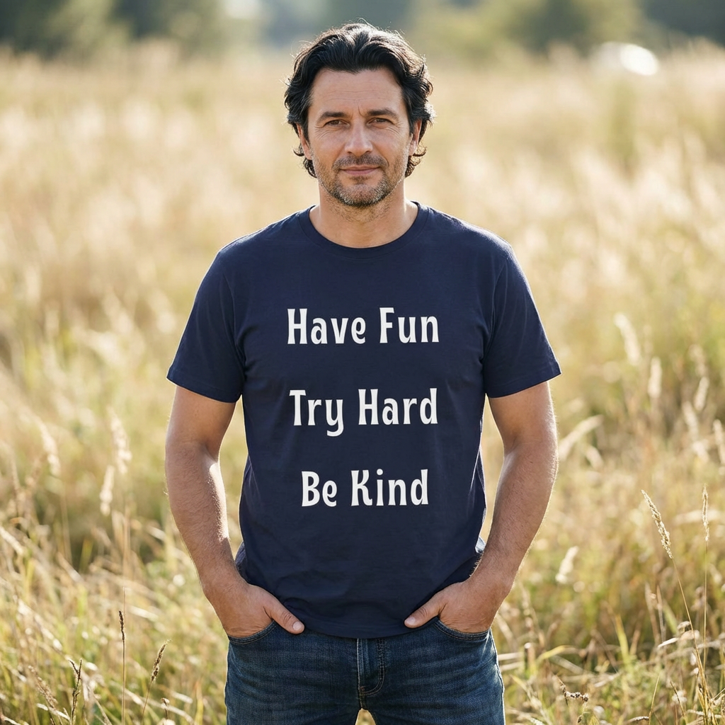 Have Fun Try Hard Be Kind Bella + Canvas T-Shirt