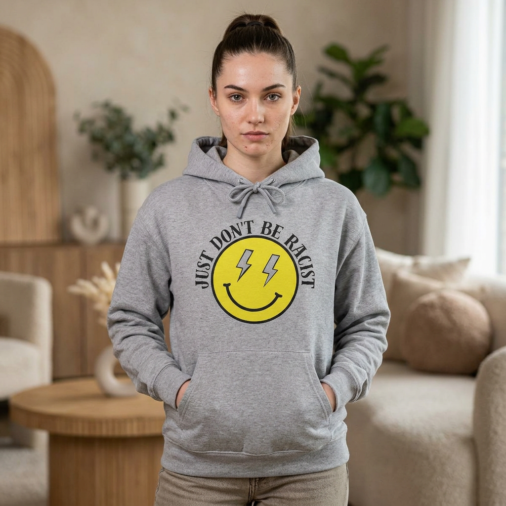 Just Don't Be Racist NUBLEND Hooded Pullover Sweatshirt