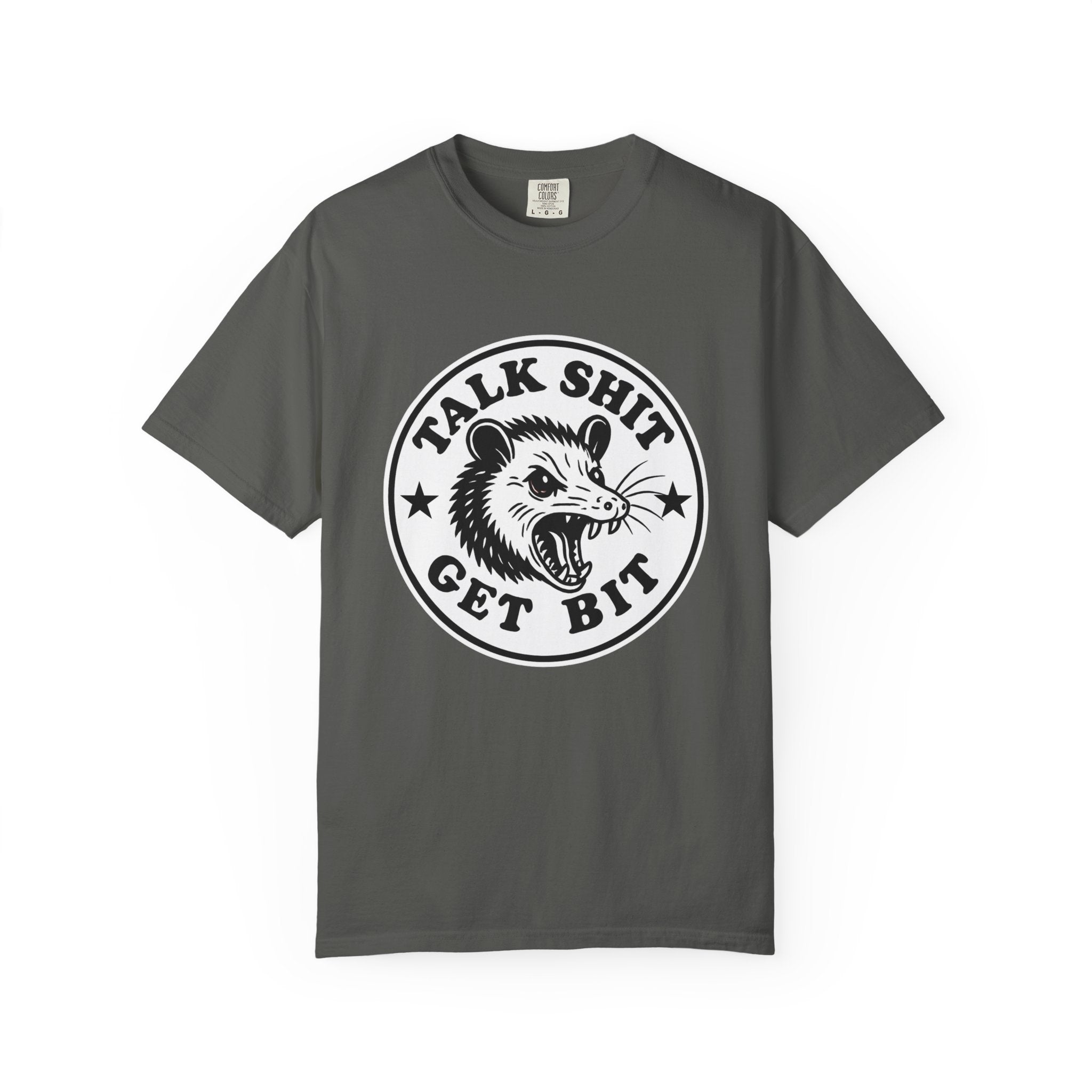 Talk Shit Get Bit Tee — Screaming Possum Graphic T-Shirt
