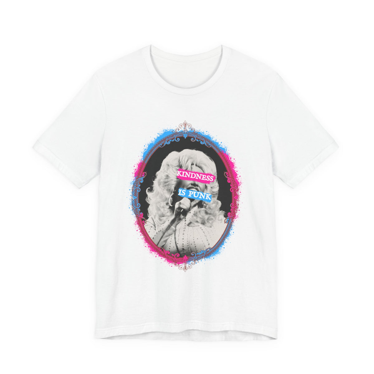Kindness Is Punk Dolly Bella + Canvas T-Shirt - Vintage Punk Graphic Tee