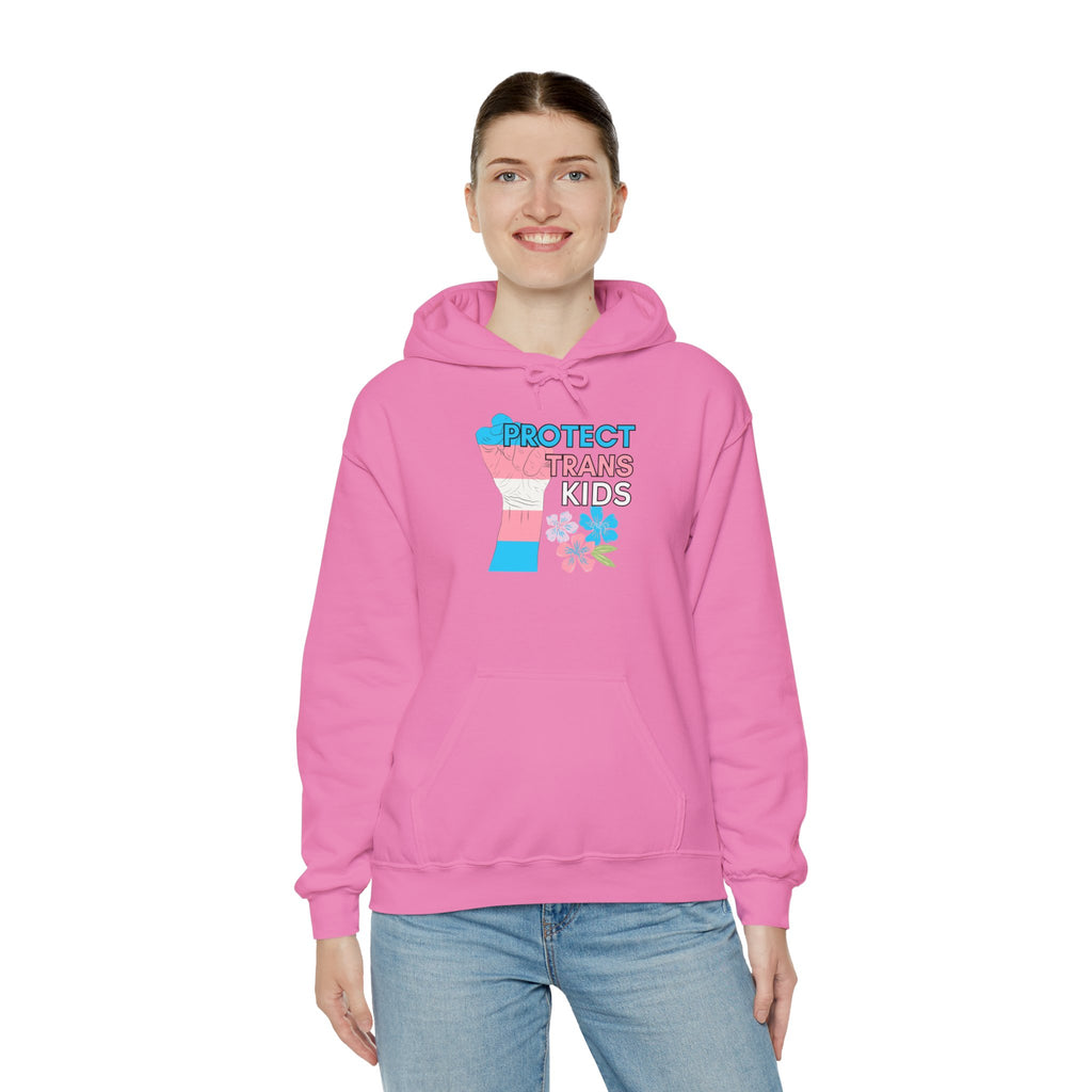 Protect Trans Kids Hoodie on Gildan Hooded Sweatshirt