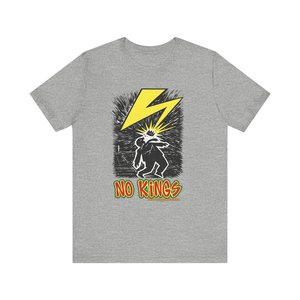 No Kings Lightning Bolt Bella + Canvas T-Shirt