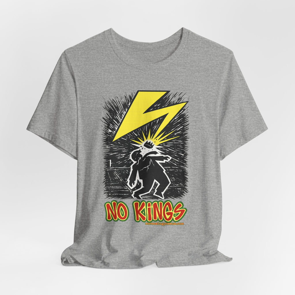 No Kings Lightning Bolt Bella + Canvas T-Shirt
