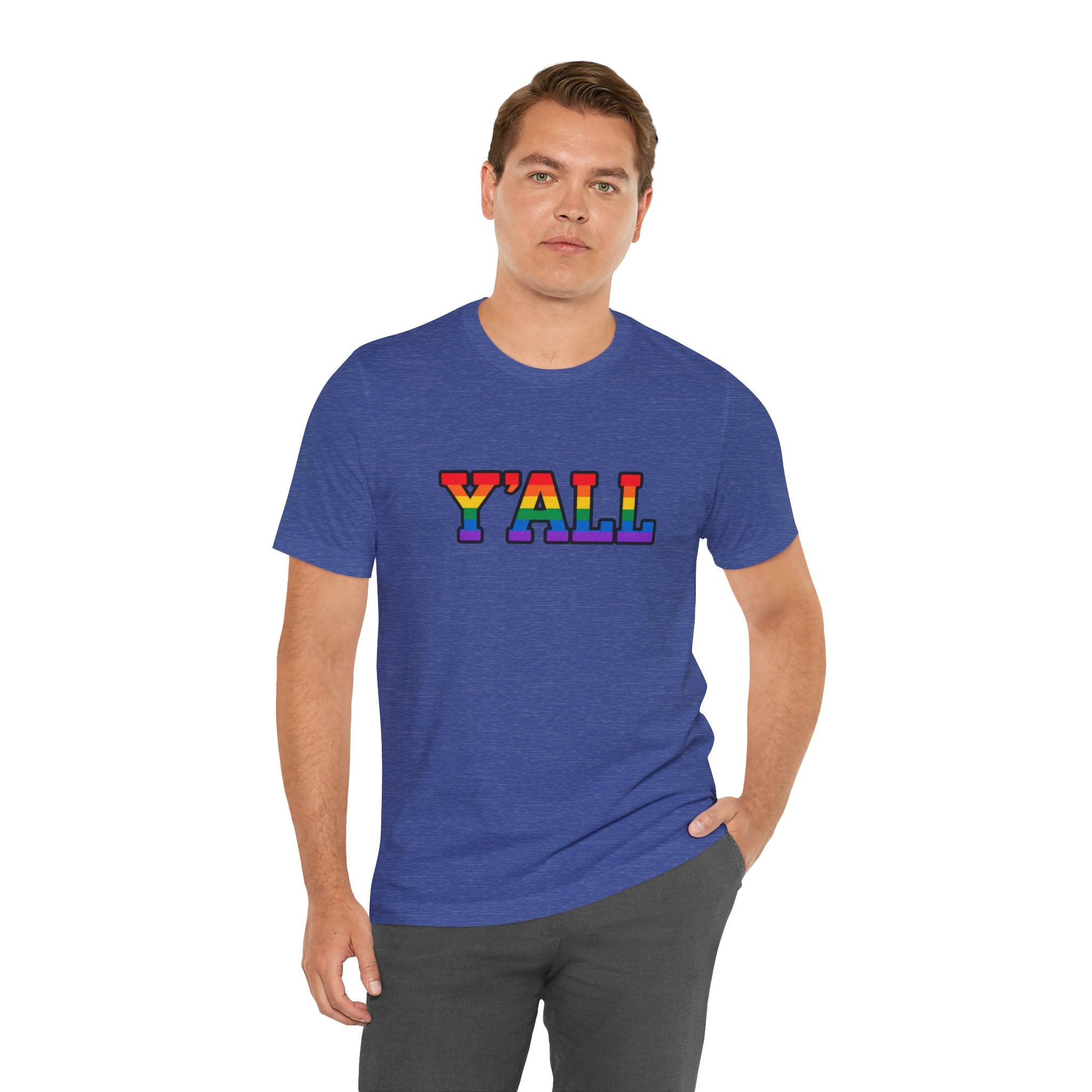 Y'ALL Rainbow Pride Bella + Canvas T-Shirt