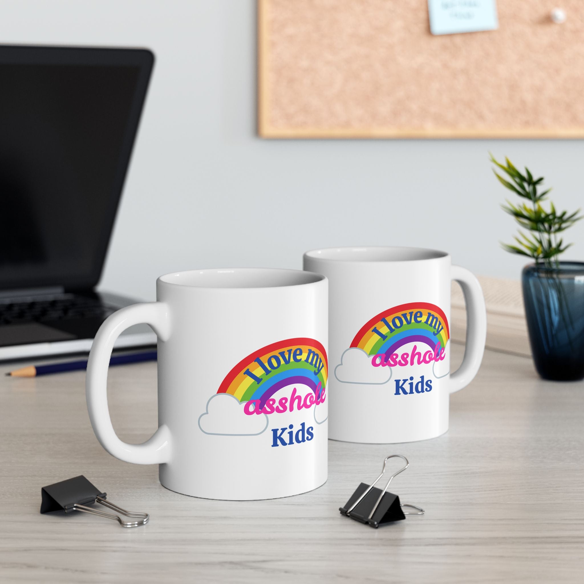 I Love My Asshole Kids Ceramic Coffee Mug (11oz/15oz)