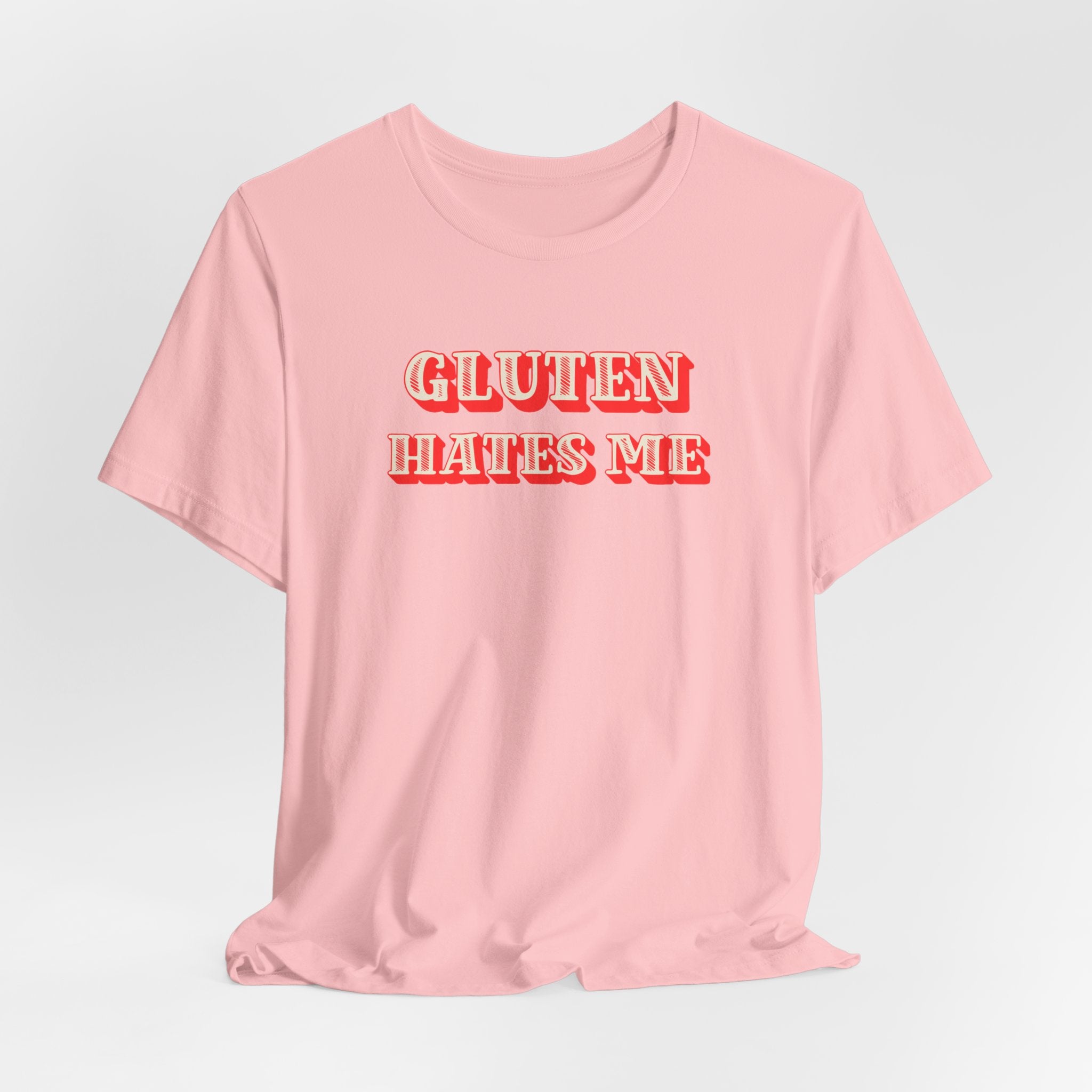 Gluten Hates Me Tee — Funny Celiac/Gluten-Free Shirt