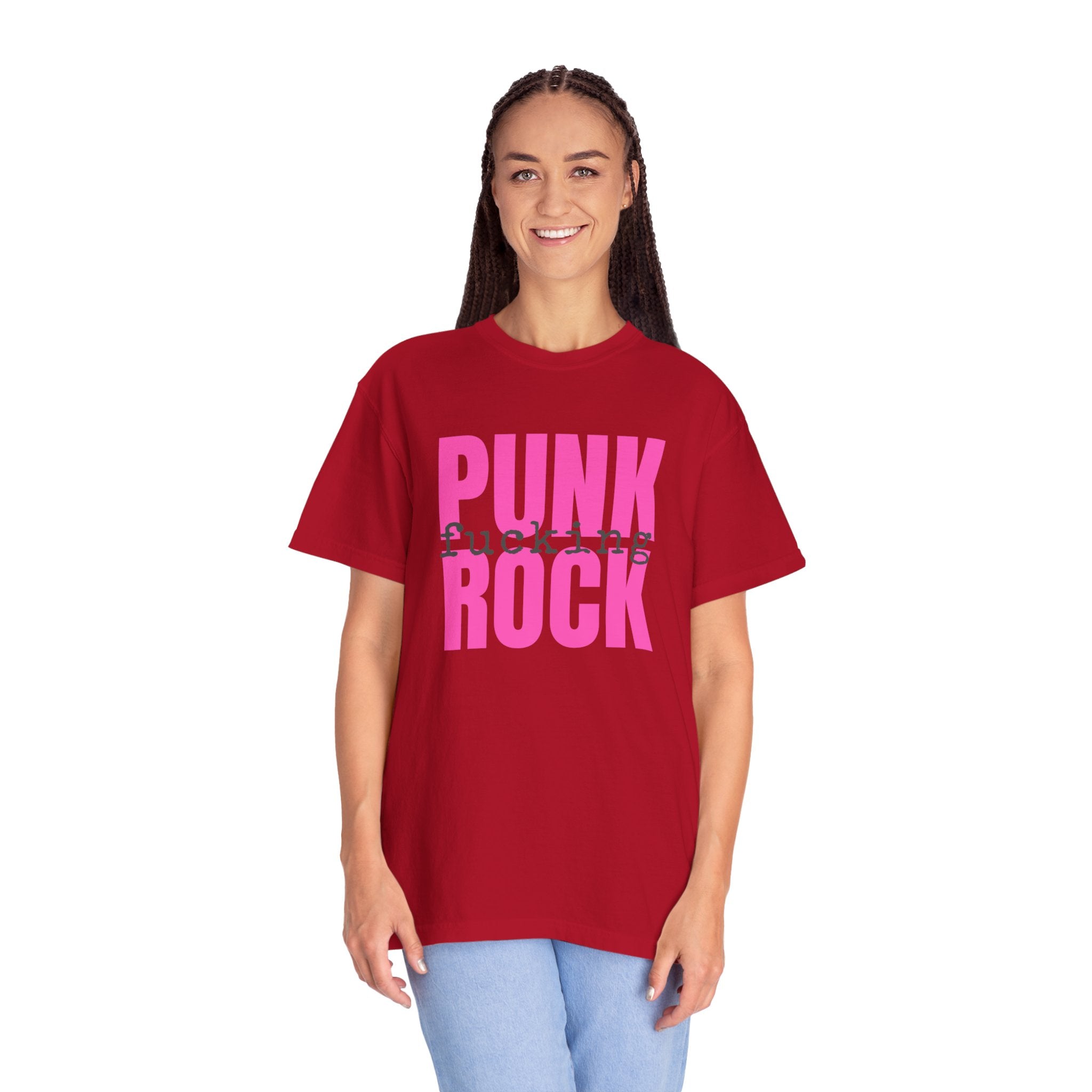 Punk Fucking Rock Comfort Colors Graphic T-Shirt