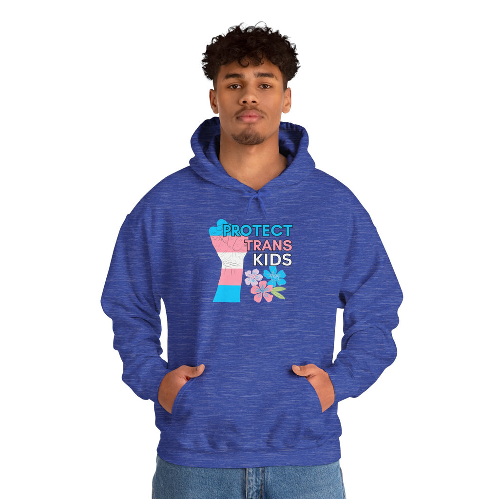 Protect Trans Kids Hoodie on Gildan Hooded Sweatshirt
