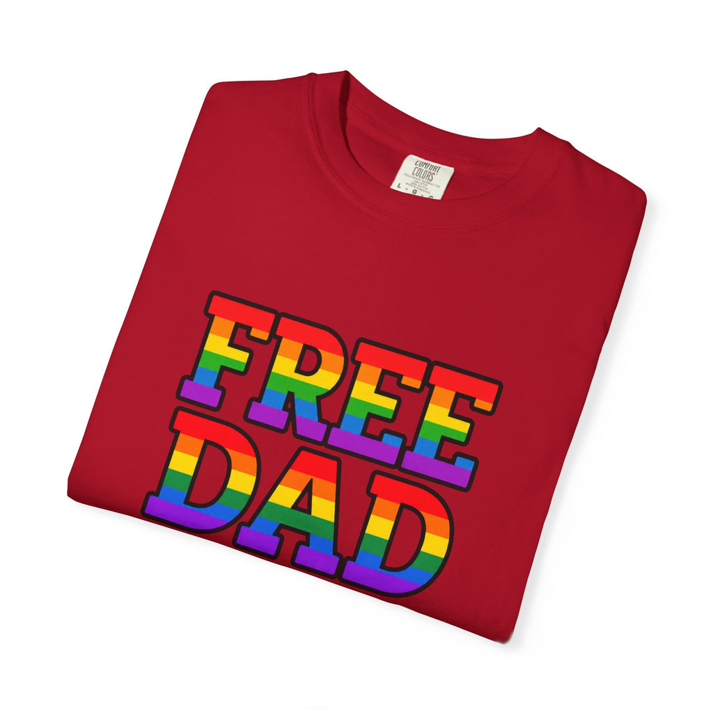 Free Dad Hugs Rainbow Pride Comfort Colors T-Shirt
