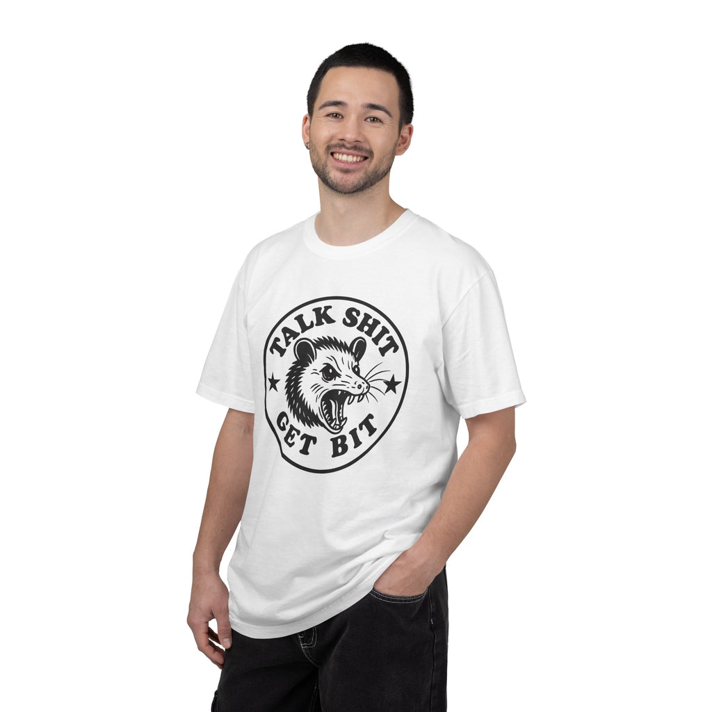Talk Shit Get Bit Screaming Possum Comfort Colors T-Shirt