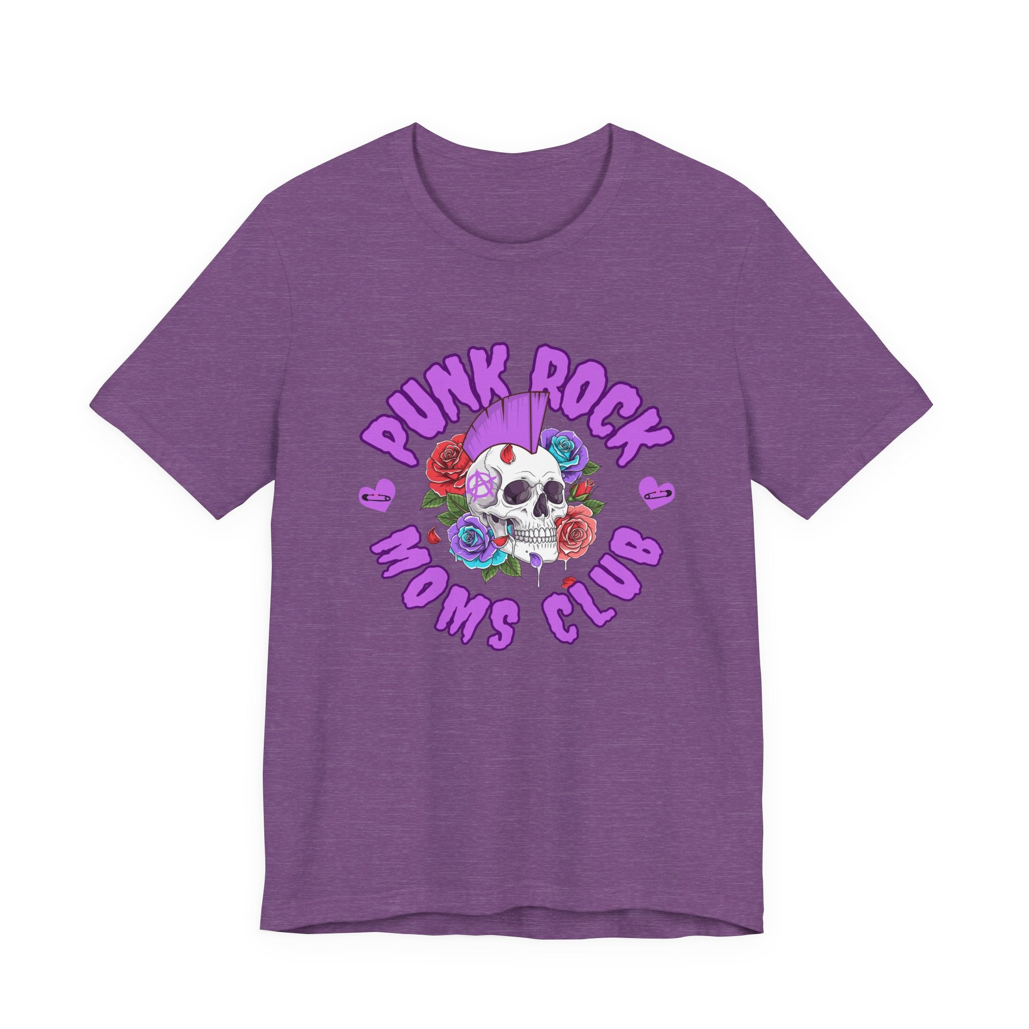 Punk Rock Moms Club — Skull & Roses Bella + Canvas T-Shirt