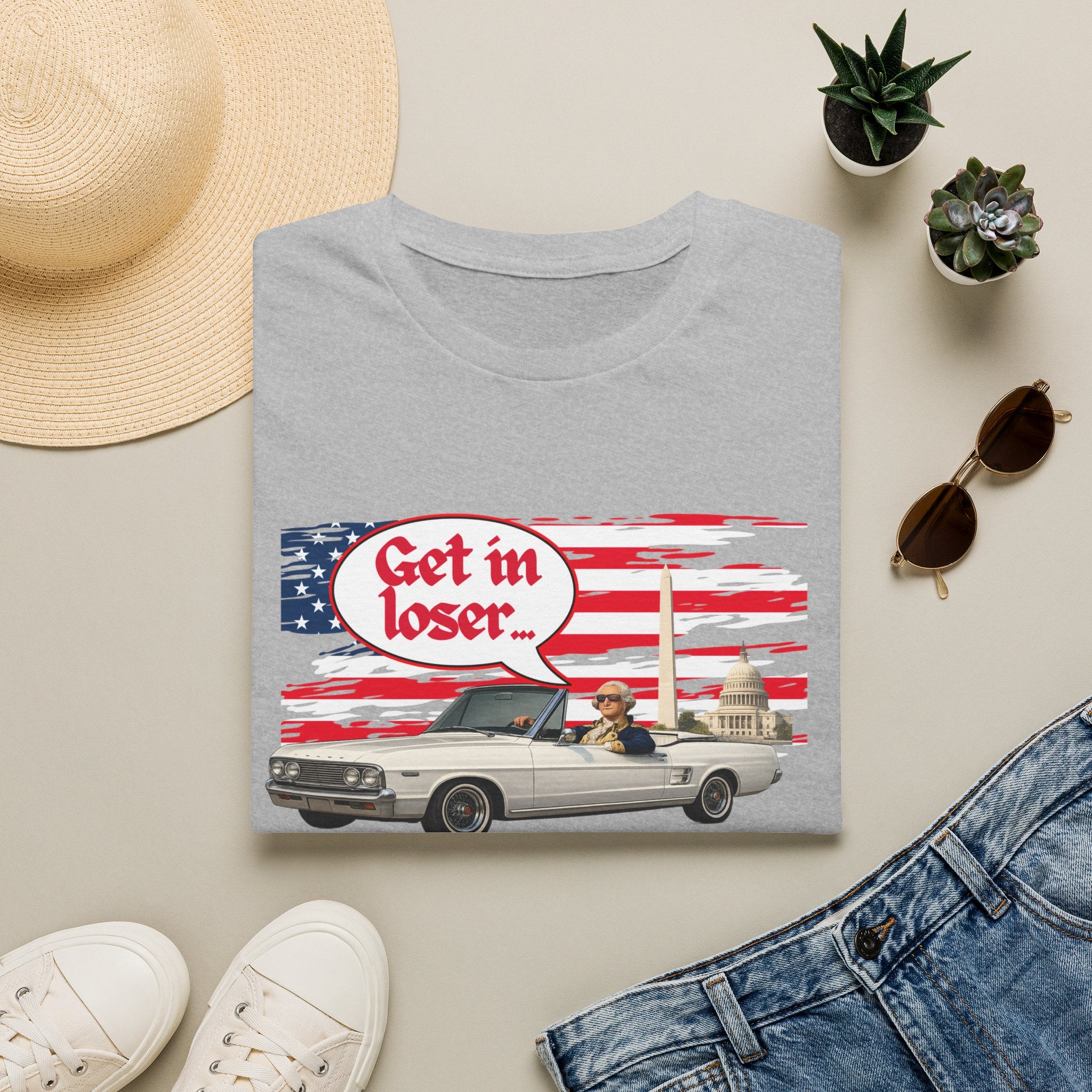 Get In Loser, We're Saving Democracy Unisex Softstyle T-Shirt