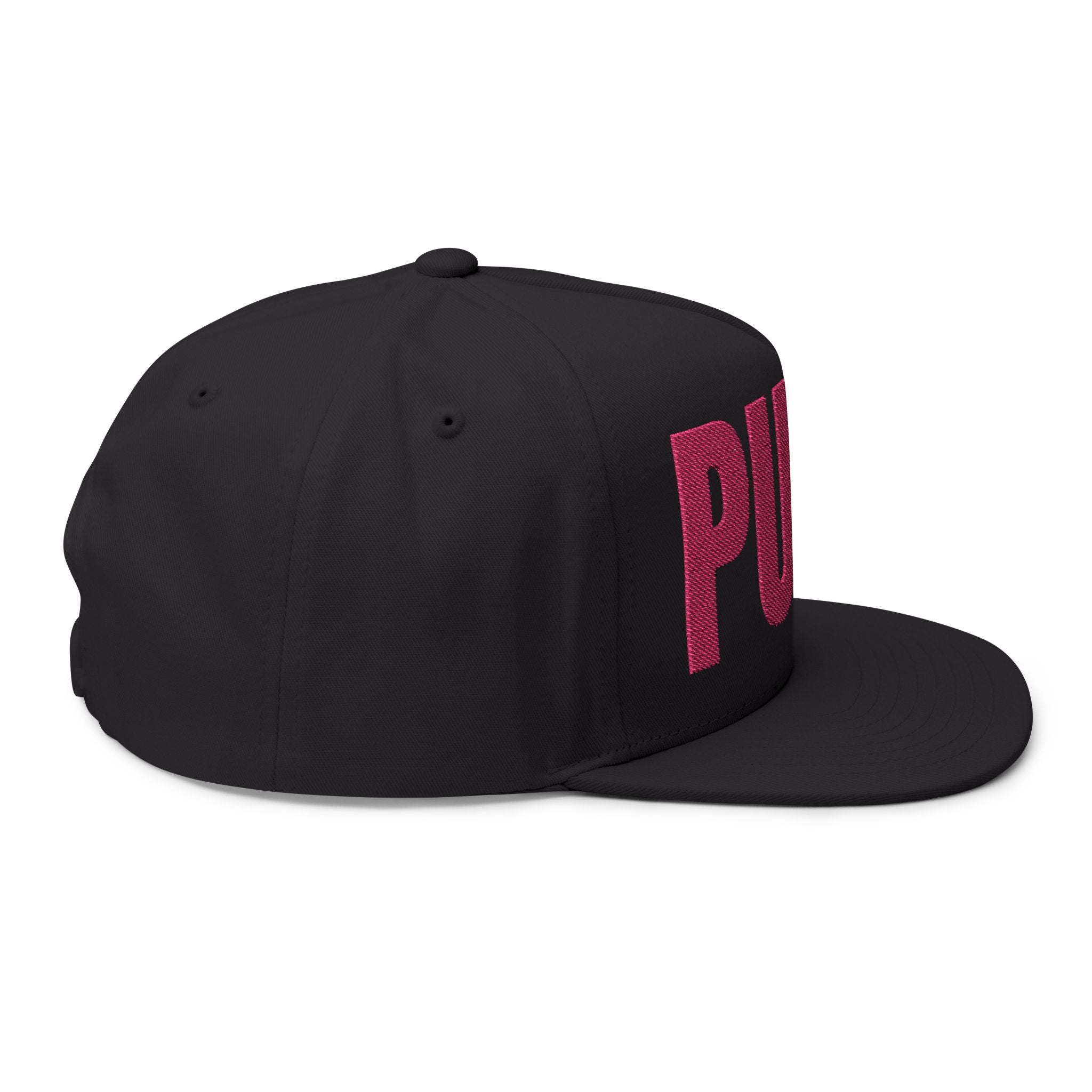 Punk Embroidered Flat Bill Cap