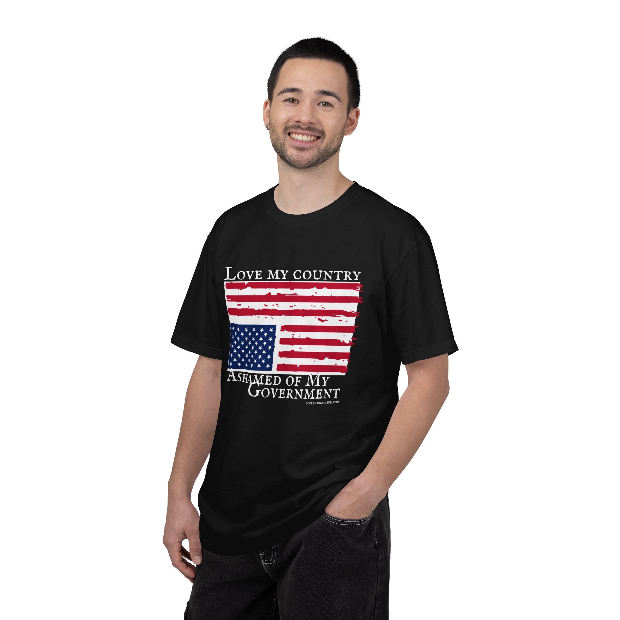 Love My Country, Ashamed of My Government Comfort Colors T-Shirt
